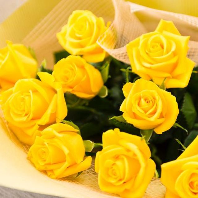 黄色いバラの花束 有限会社 タケダ花店